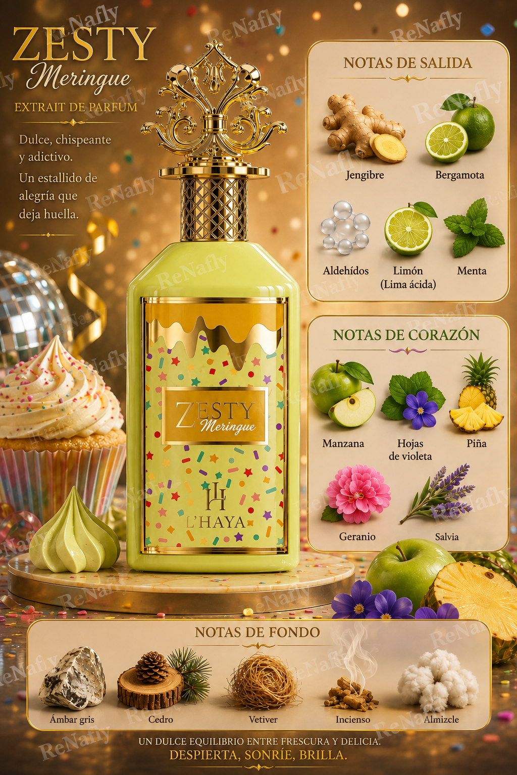 Zesty Meringue, L´ Haya, Extrait De Parfum, Unisex, 100ml