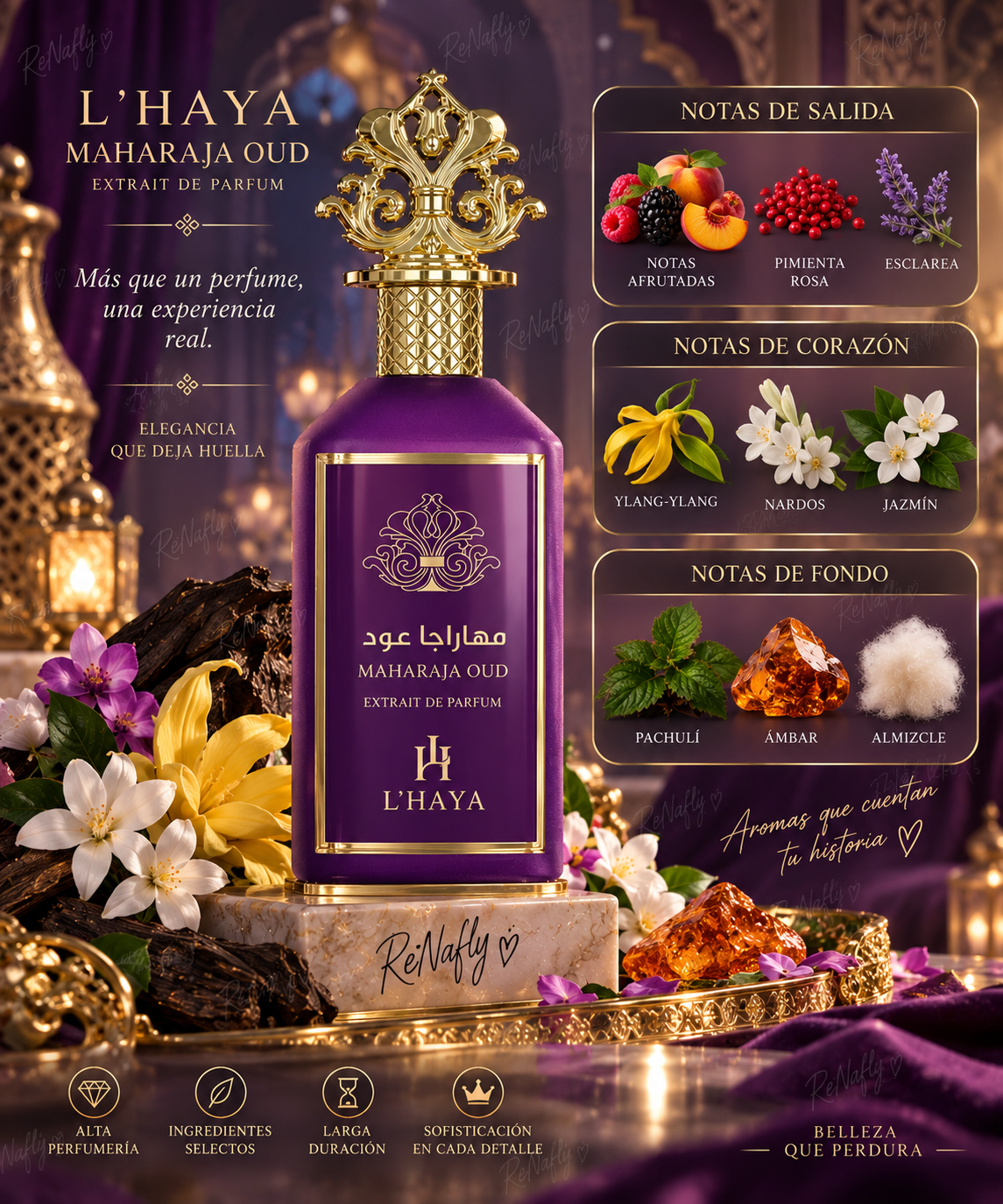 Maharaja Oud, L´ Haya, Extrait De Parfum, Unisex, 100ml