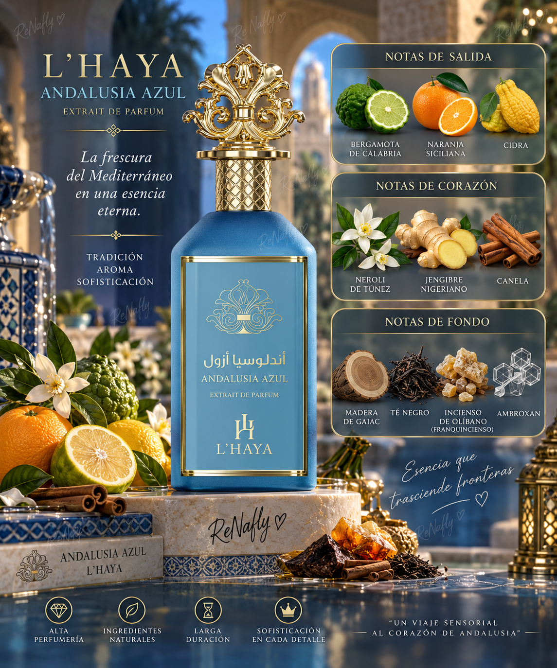Andalucia Azul L´ Haya, Extrait De Parfum, Unisex, 100ml