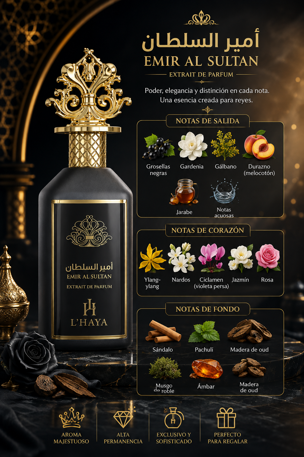 Emir al Sultan, L´ Haya, Extrait De Parfum, Unisex, 100ml