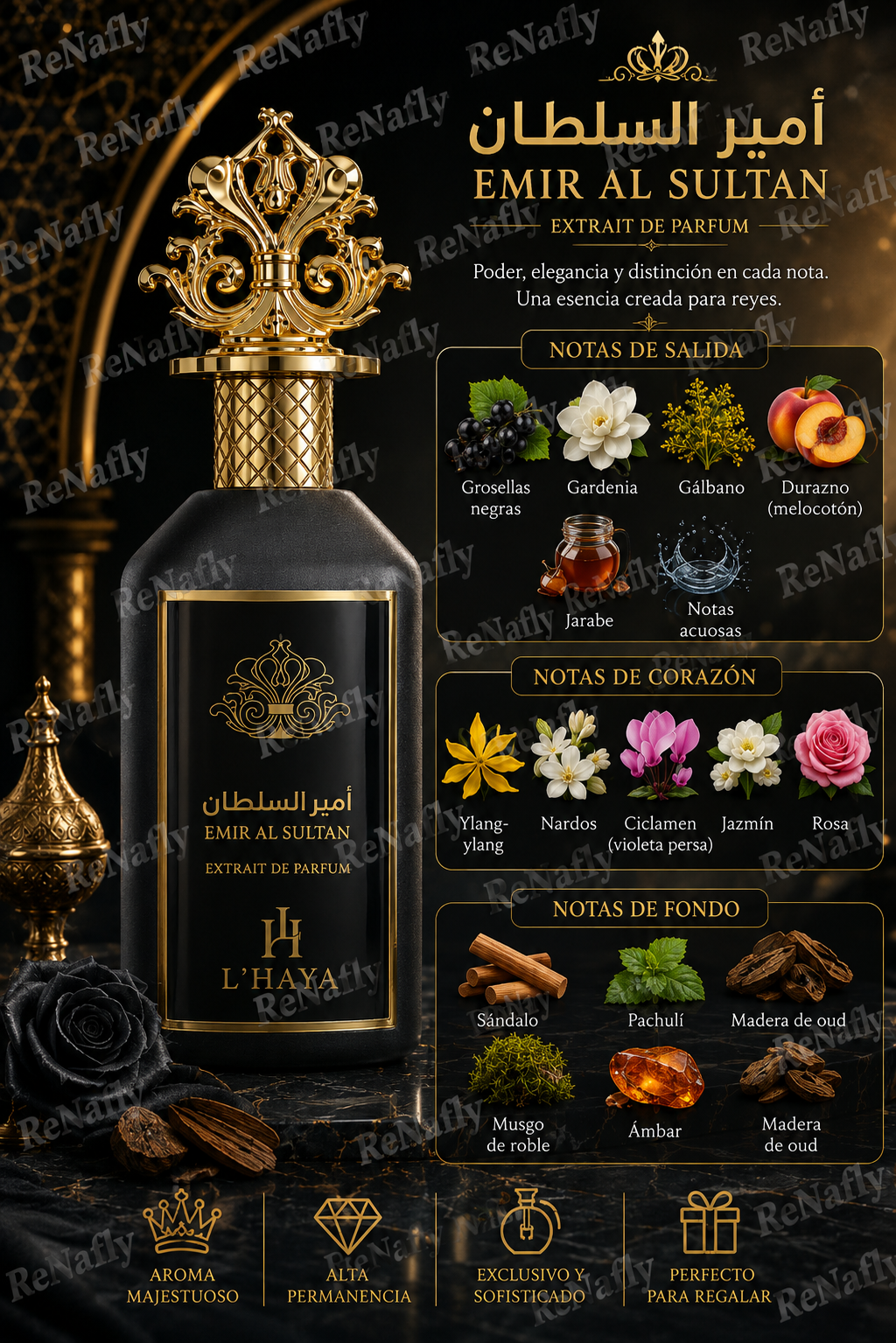 Emir al Sultan, L´ Haya, Extrait De Parfum, Unisex, 100ml