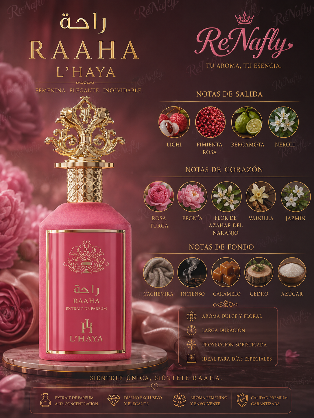 Raaha, L´ Haya, Extrait De Parfum, Woman, 100ml