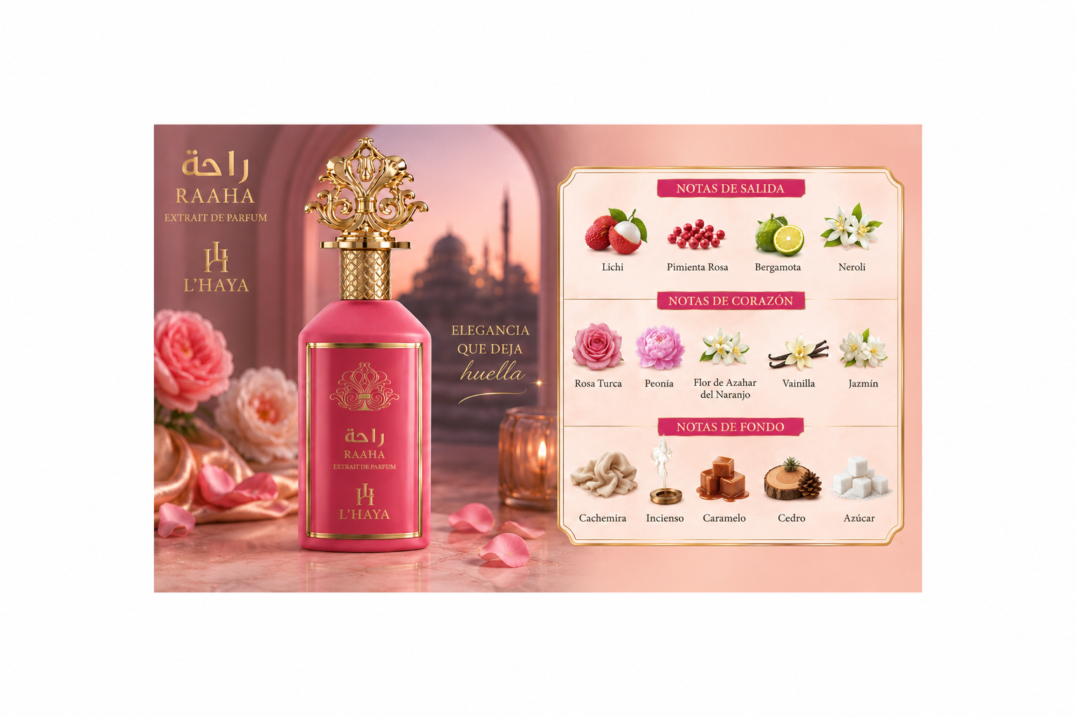 Raaha, L´ Haya, Extrait De Parfum, Woman, 100ml