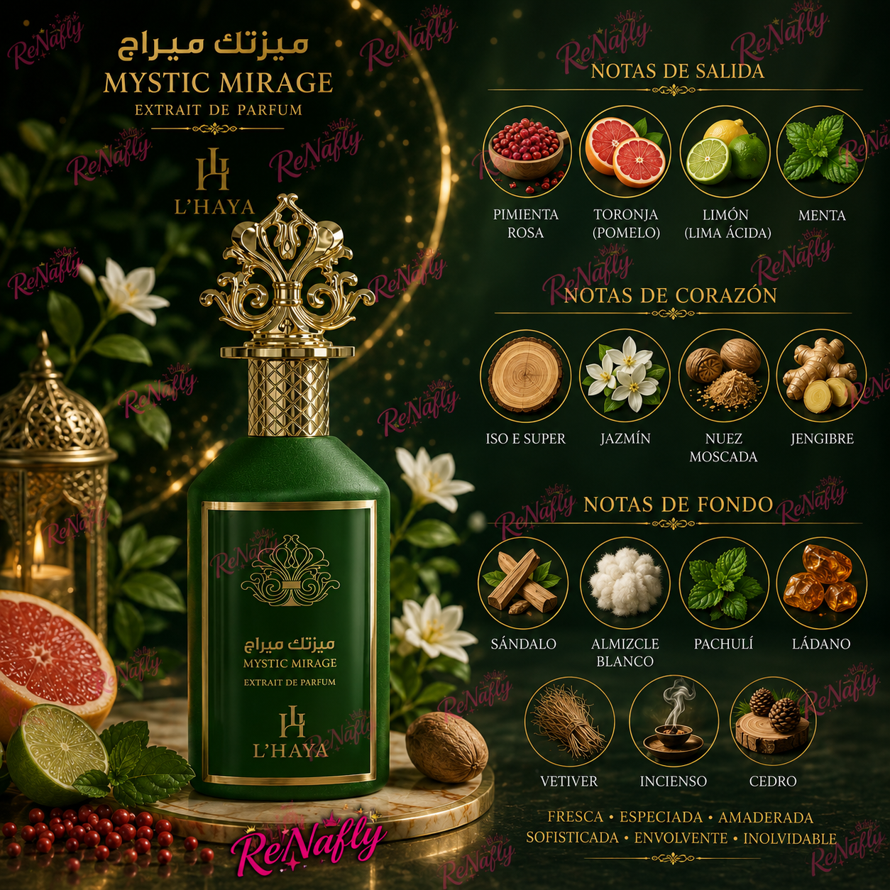 Mystic Mirage L´ Haya, Extrait De Parfum, Unisex, 100ml