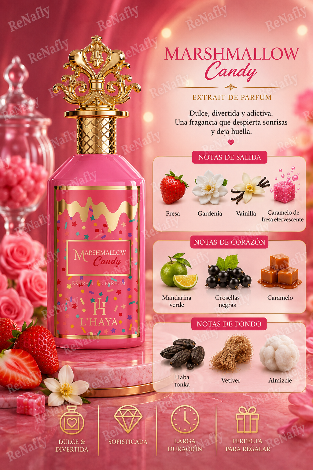Marshmallow Candy, L'Haya, Extrait de Parfum, 100ml