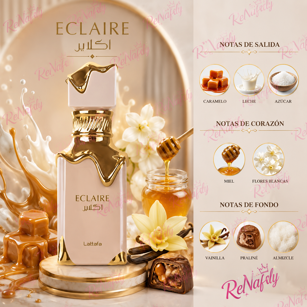 Eclaire Lattafa, Eau de Parfum, Mujer, 100ml