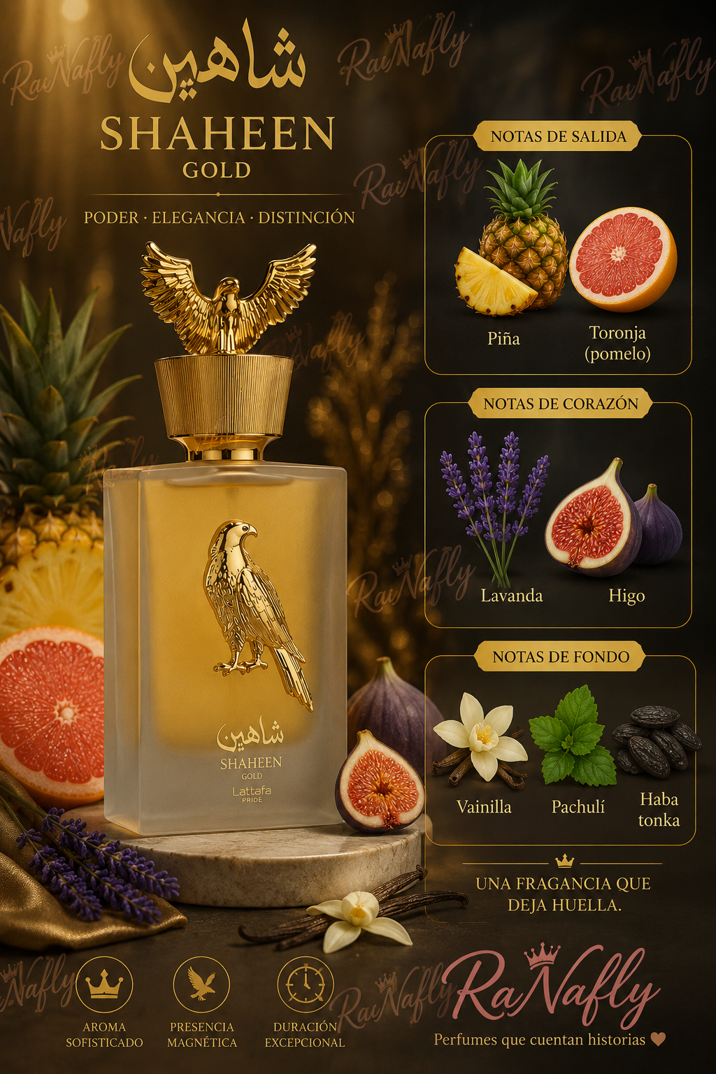 Shaheen Gold, Lattafa, Eau de Parfum, Unisex, 100ml