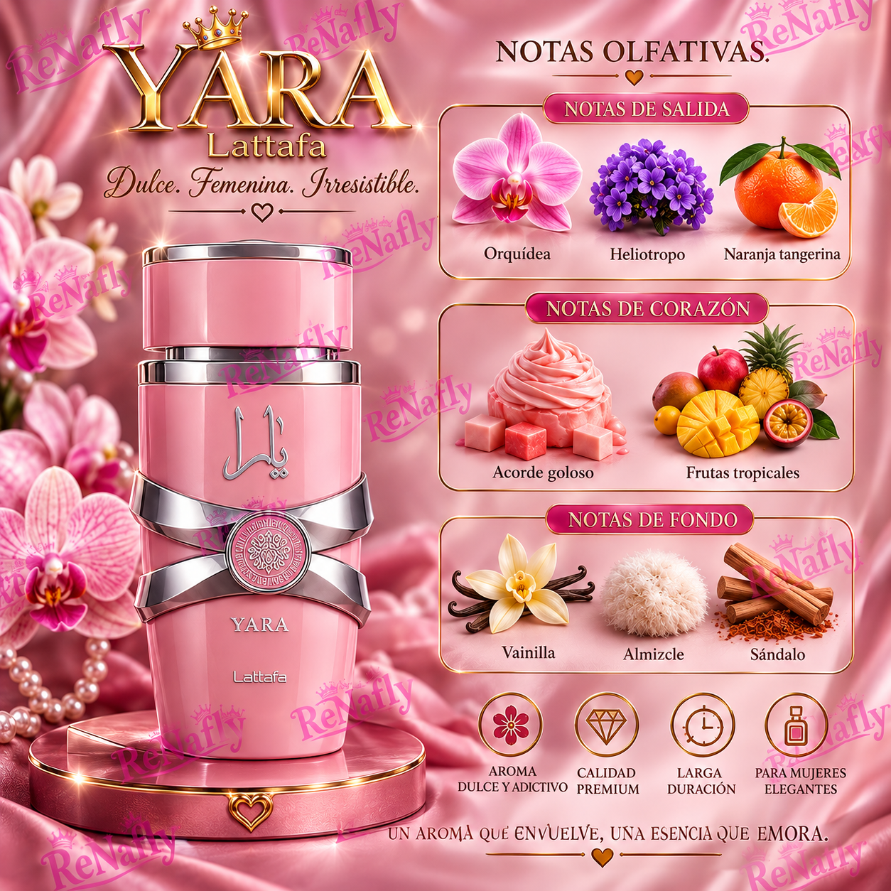 Yara By, Lattafa, Eau de Parfum, Mujer, 100ml