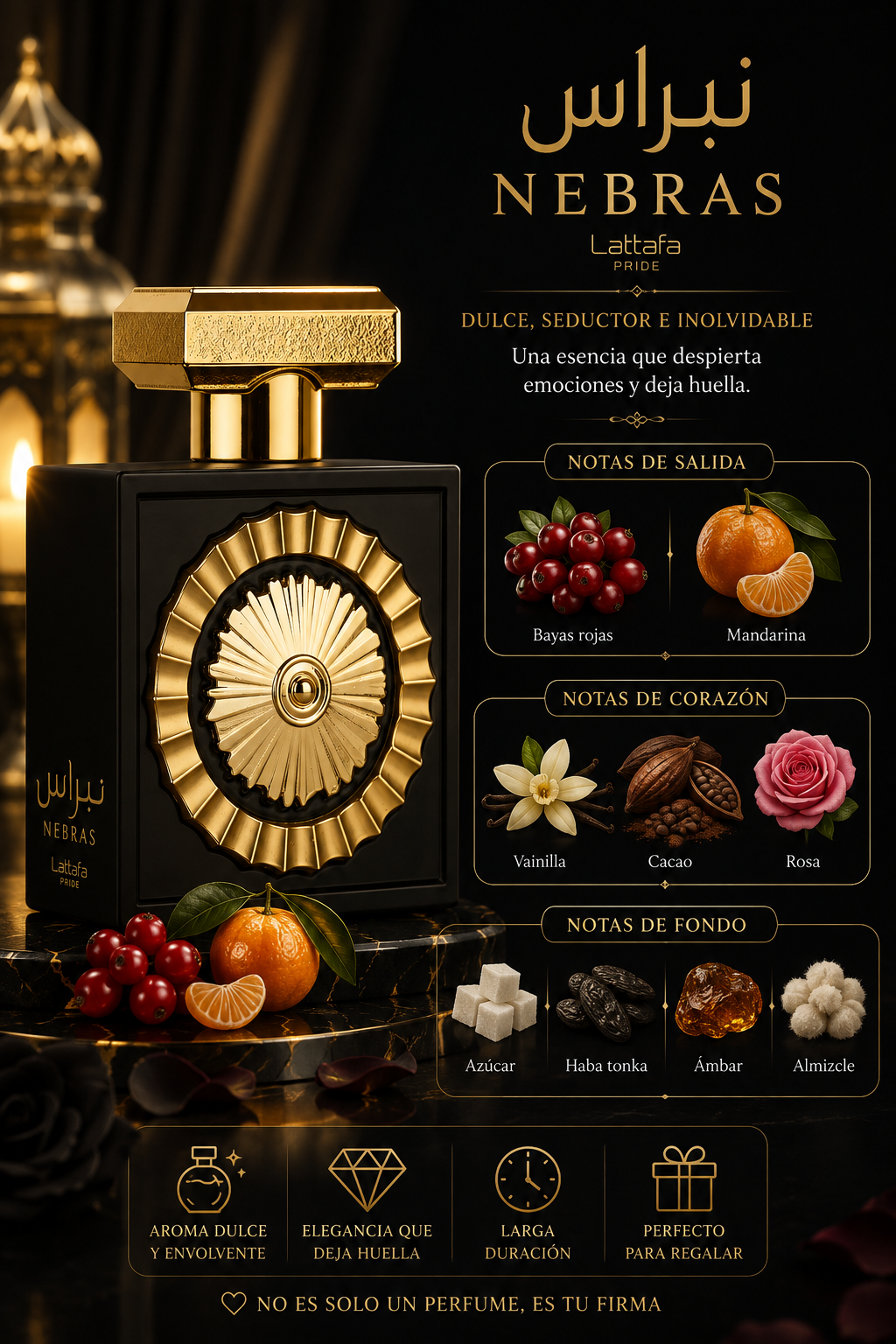Nebras, Lattafa, Eau de Parfum, Unisex, 100ml