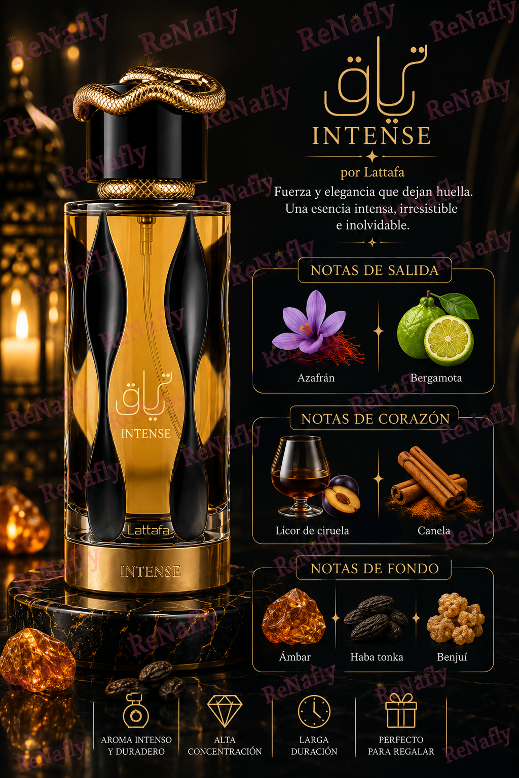 Teriaq Intense Lattafa, Eau de Parfum, Unisex, 100ml