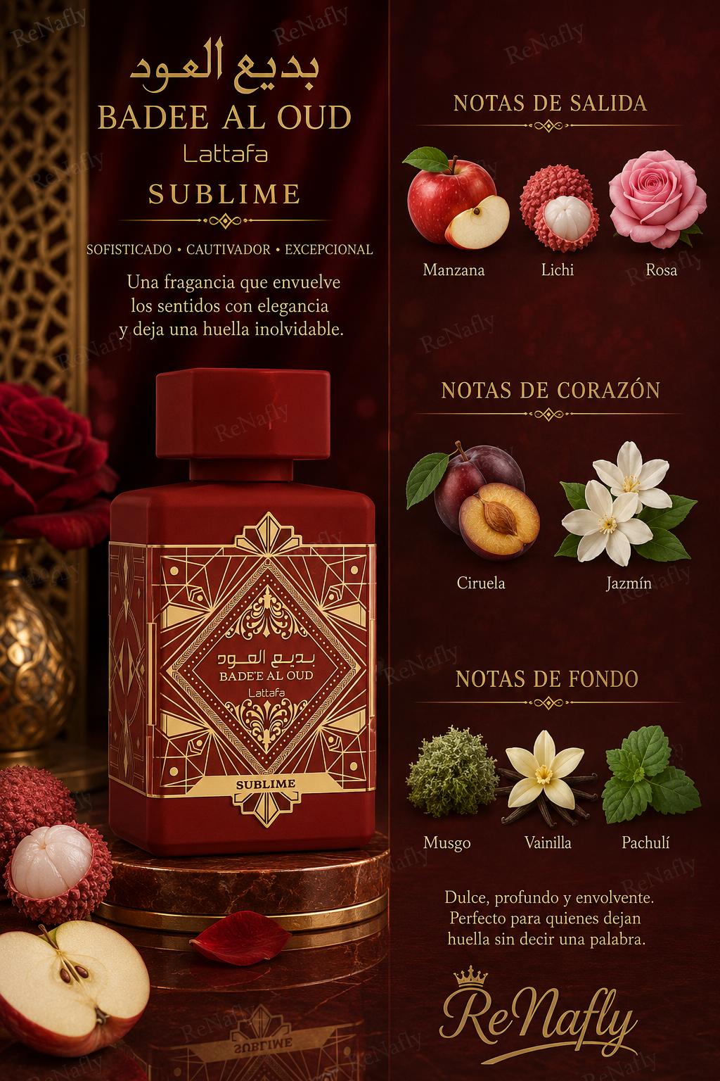 Bade'e Al Oud Sublime, Lattafa, Eau de Parfum, Unisex, 100ml