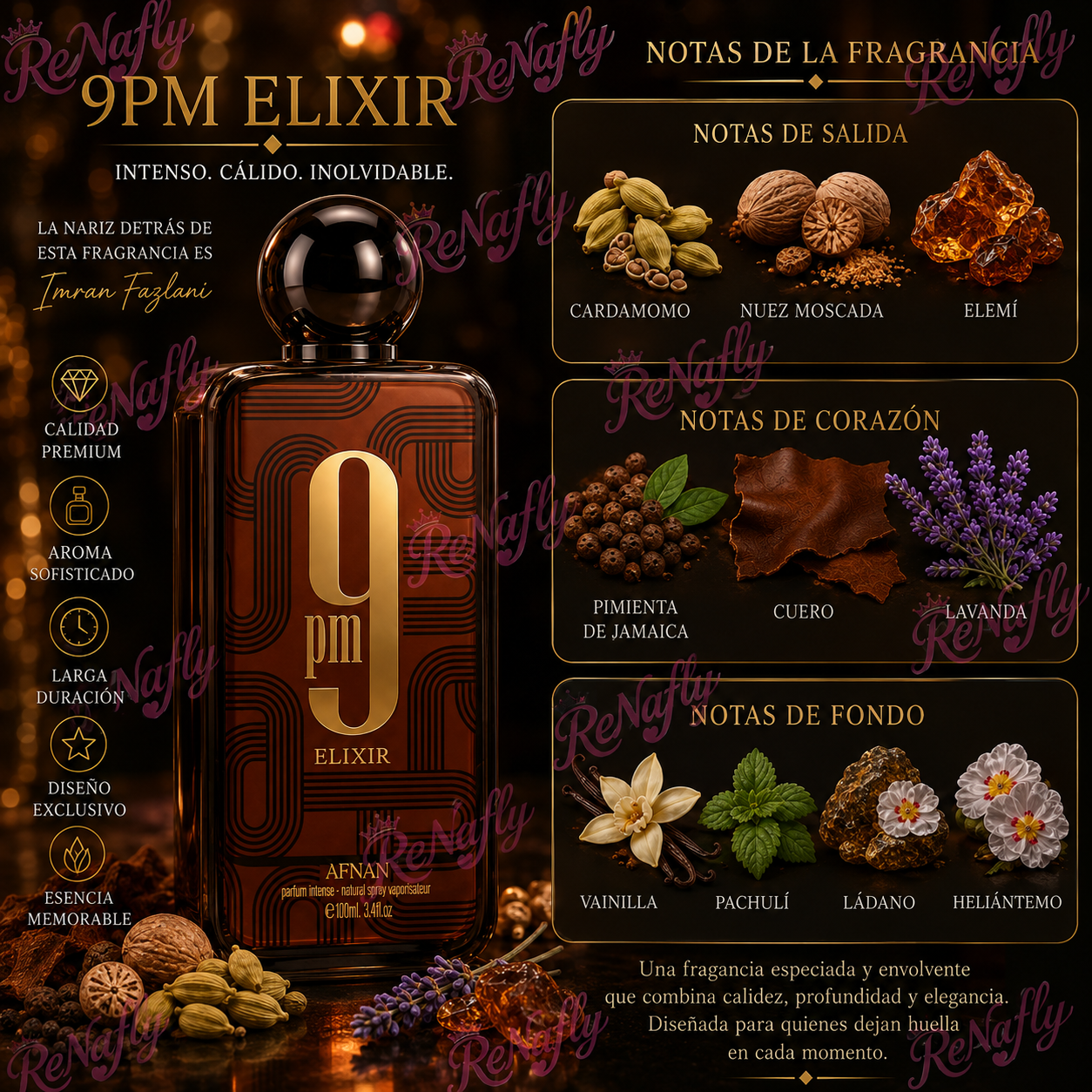 9pm Elixir Afnan, Eau de Parfum, 100ml