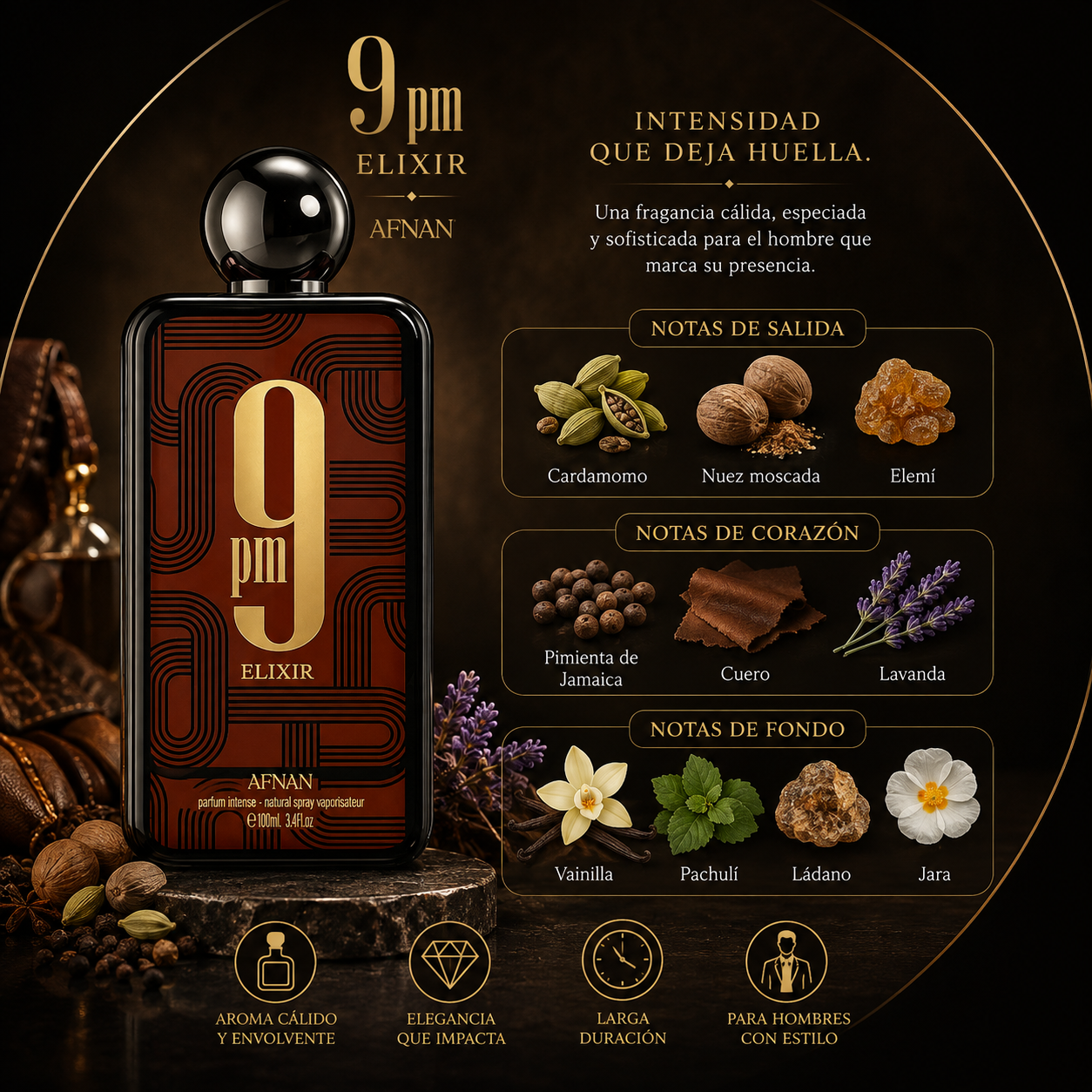 9pm Elixir Afnan, Eau de Parfum, 100ml