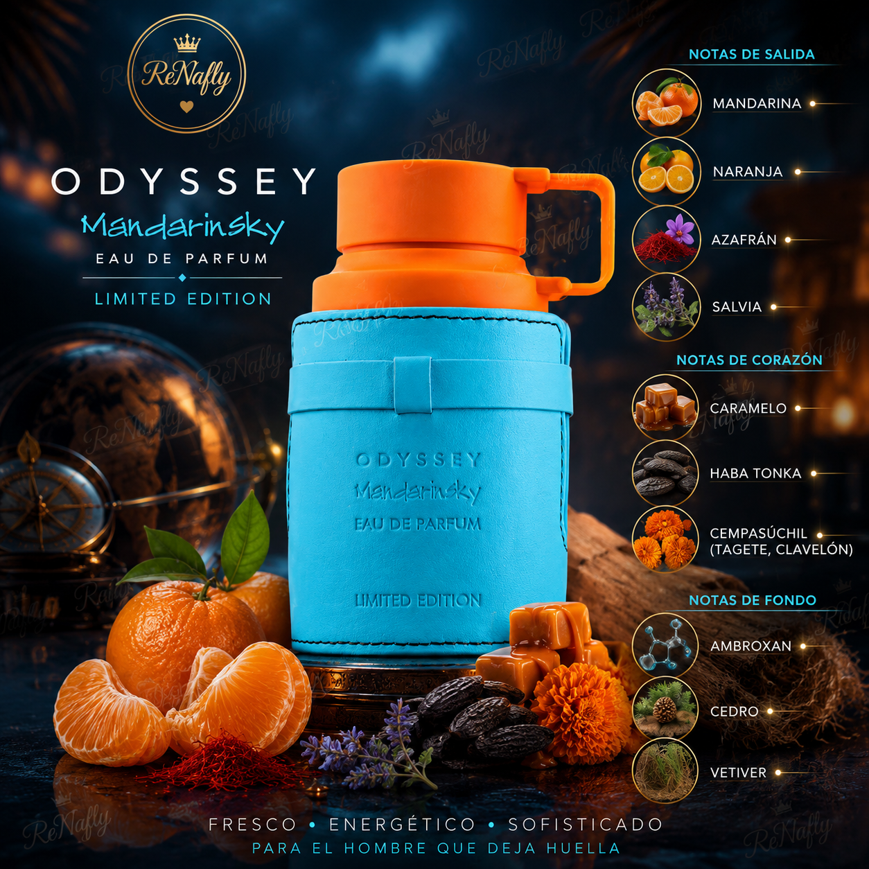 Odyssey Mandarin Sky Armaf, Eau de Parfum, Hombre, 100ml