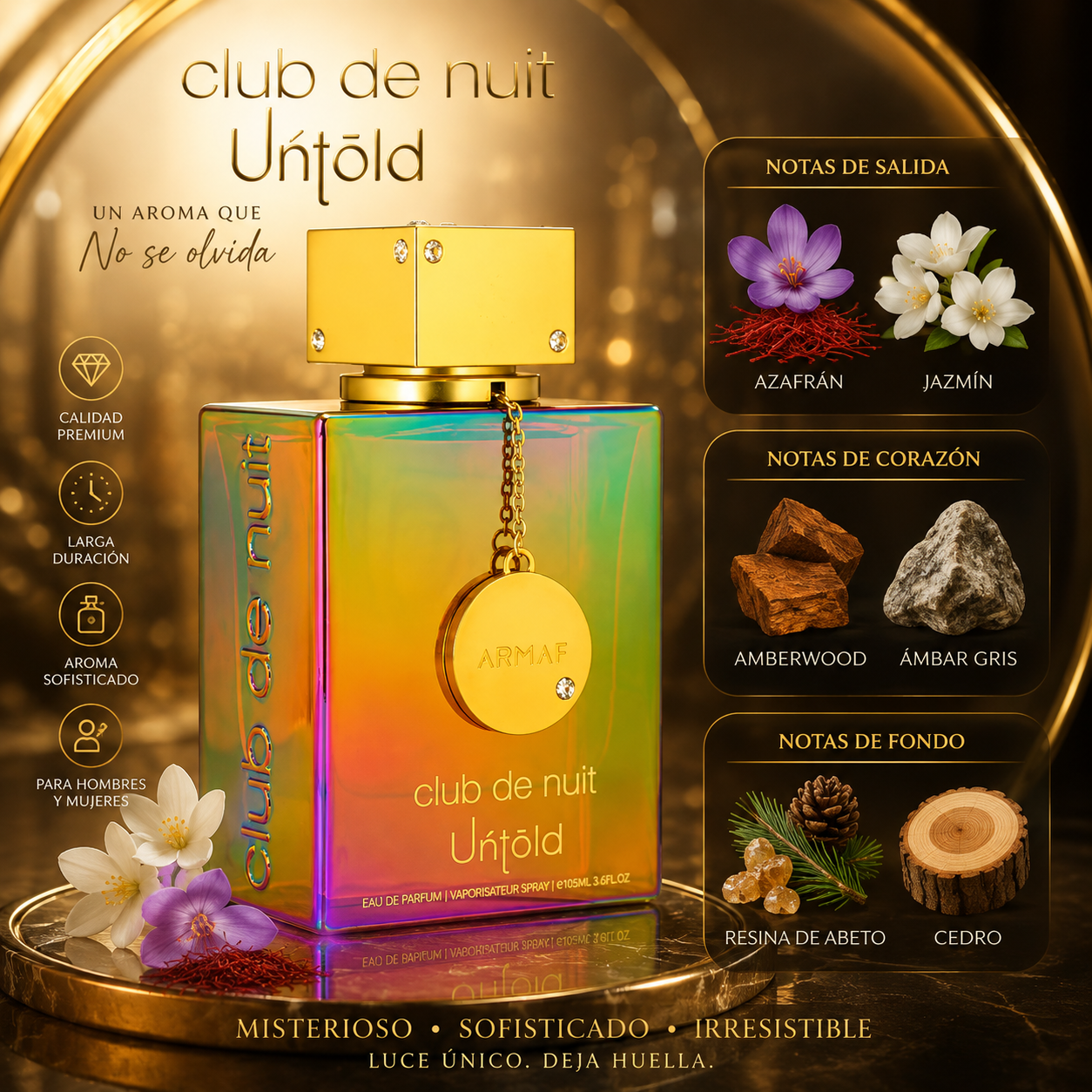 Club de Nuit Untold Armaf, Eau de Parfum, 100ml