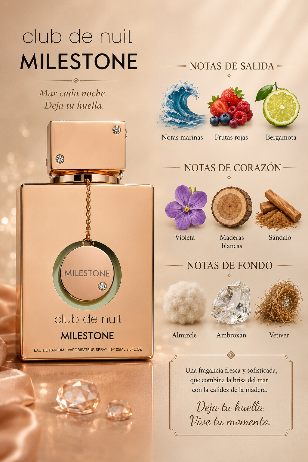 Club de Nuit Milestone Armaf, Eau de Parfum, 105ml