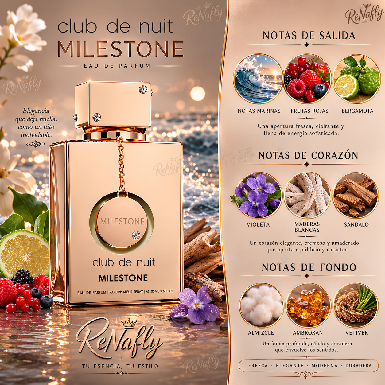 Club de Nuit Milestone Armaf, Eau de Parfum, 105ml