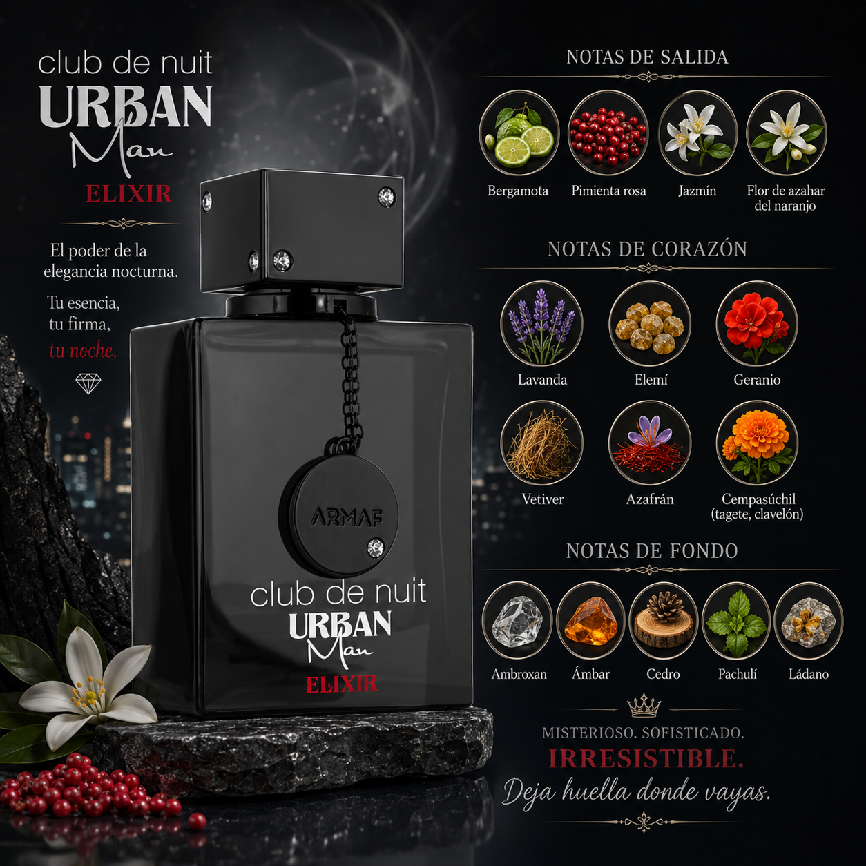 Club De Nuit Urban Elixir Armaf, Eau de Parfum, 105ml