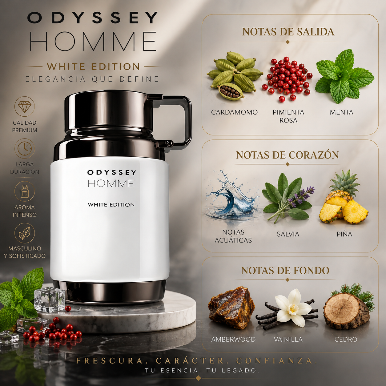 Odyssey Homme White Edition, Armaf, Eau de Parfum, 100ml