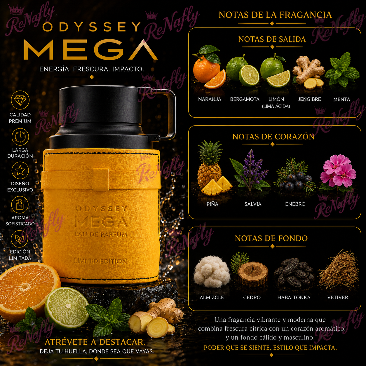 Odyssey Mega Man Armaf, Eau de Parfum, Hombre, 100ml