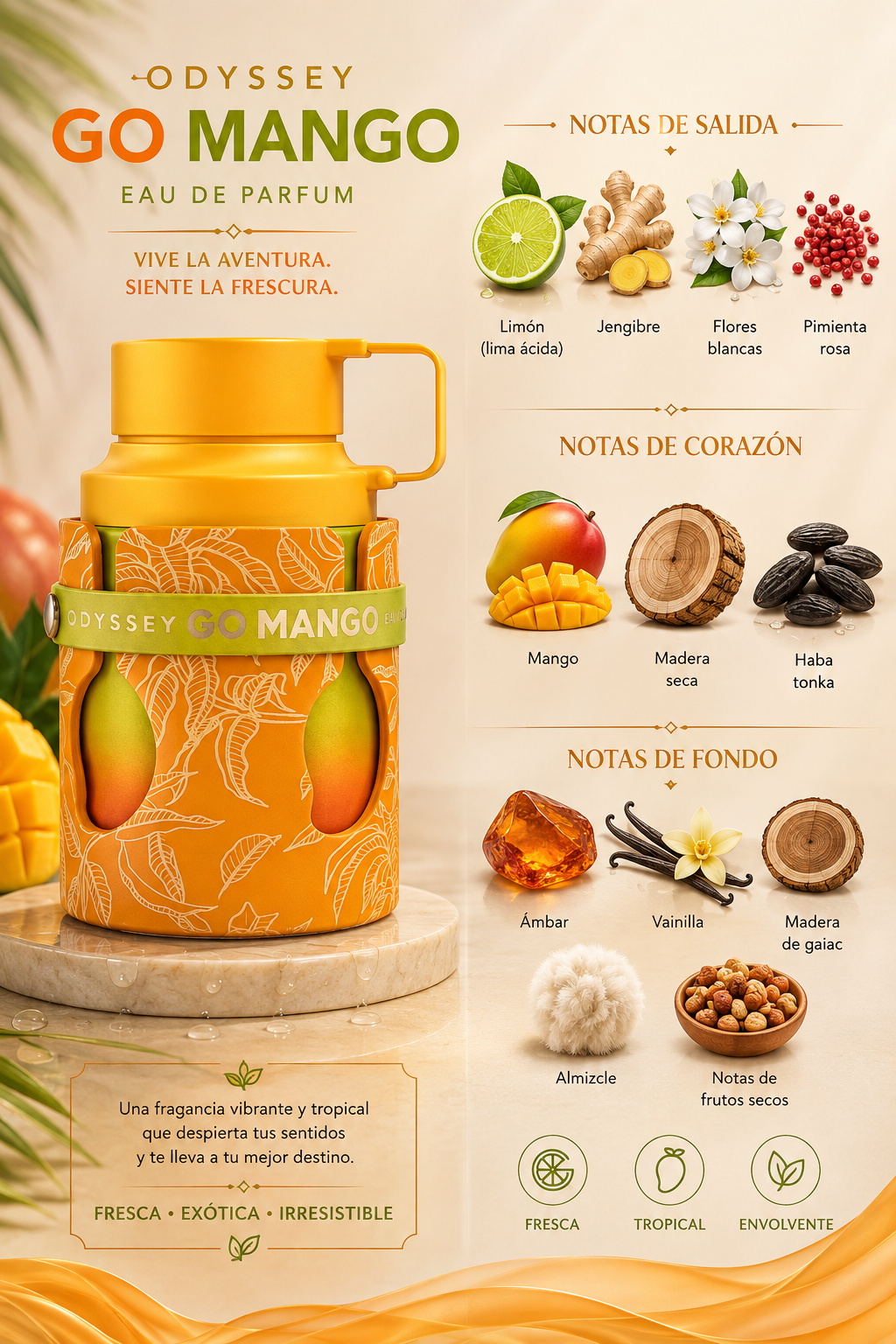 Odyssey Go Mango, Armaf, Eau de Parfum, 100ml