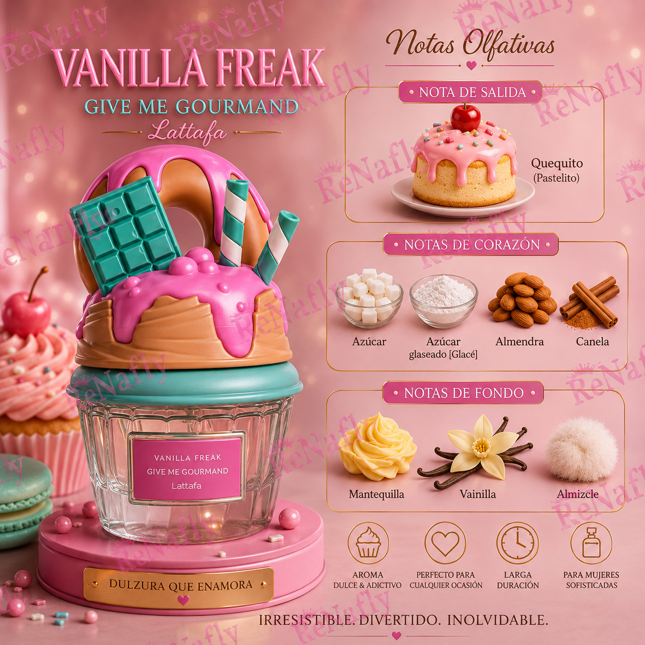 Vanilla Freak, Lattafa, Eau de Parfum, Mujer, 75ml