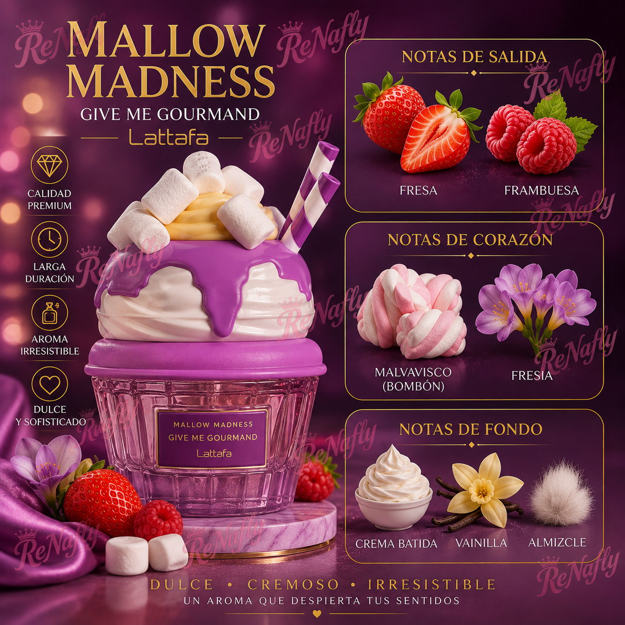 Mallow Madness, Lattafa, Eau de Parfum, Mujer, 75ml