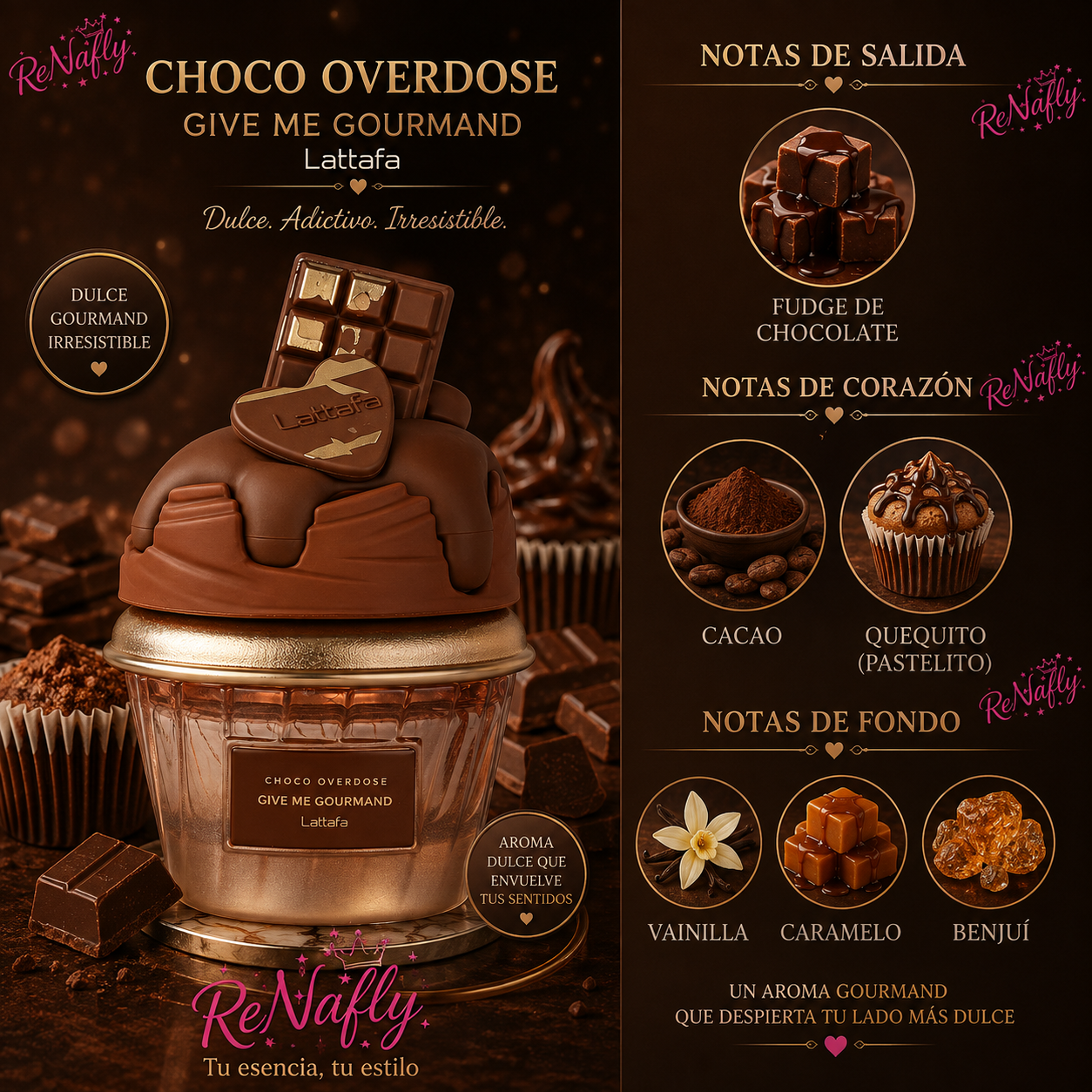 Choco Overdose, Lattafa, Eau de Parfum, Mujer, 75ml