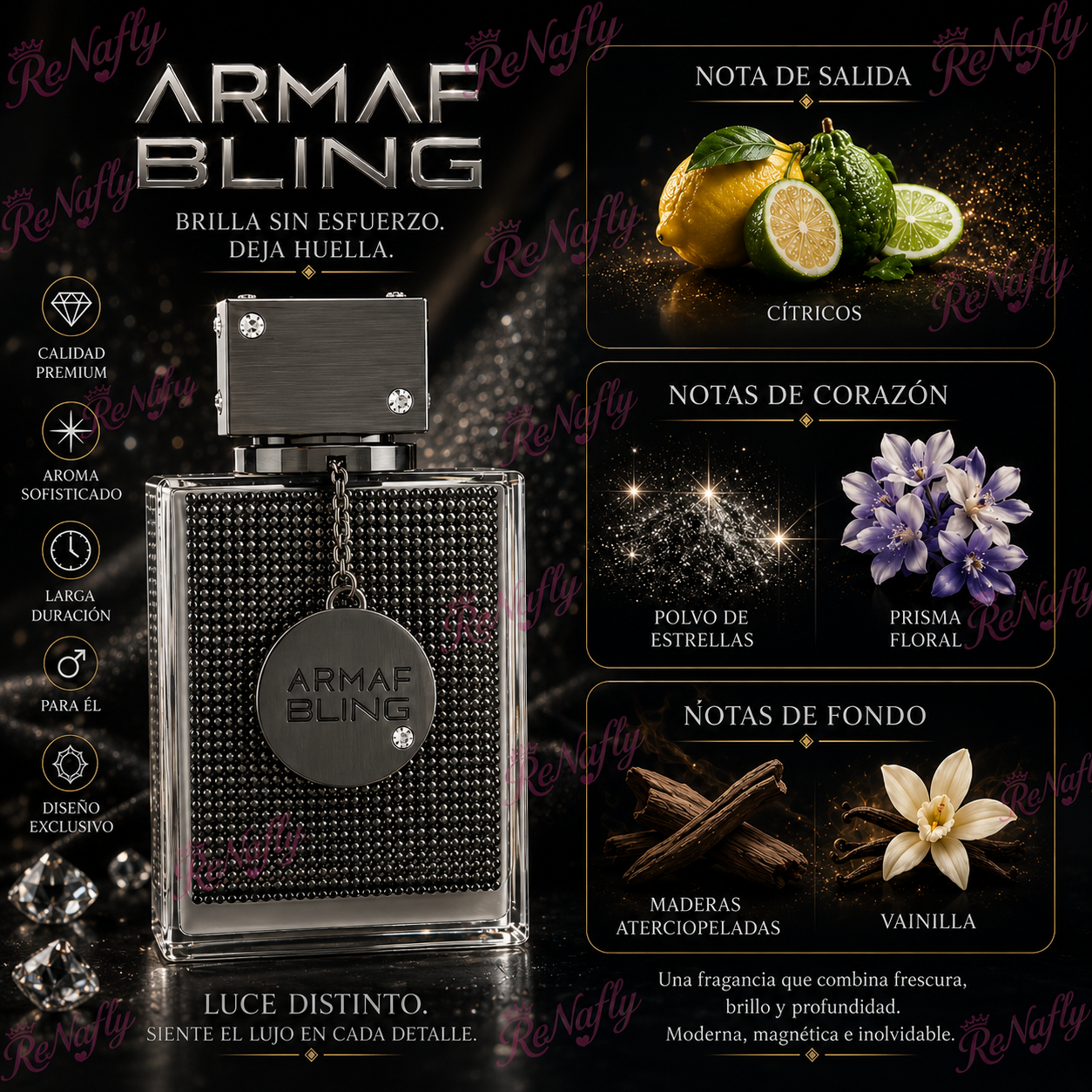 Club de Nuit Bling, Armaf, Eau de Parfum, Unisex, 75ml