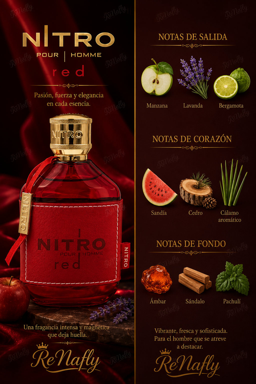 Nitro Red Dumont, Eau de Parfum, Unisex, 100ml