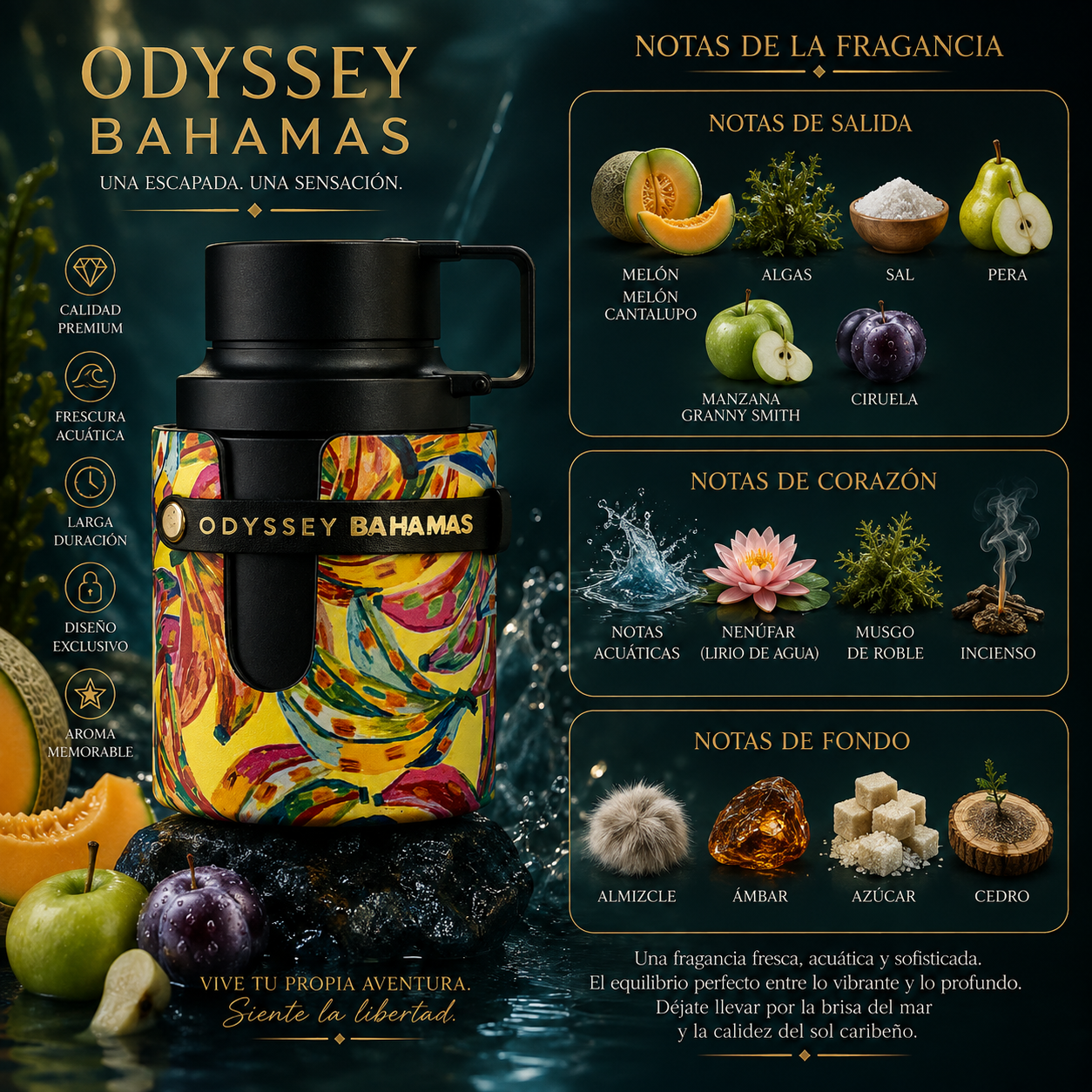 Odyssey BA HA MAS, Armaf, Eau de Parfum, Unisex, 100ml