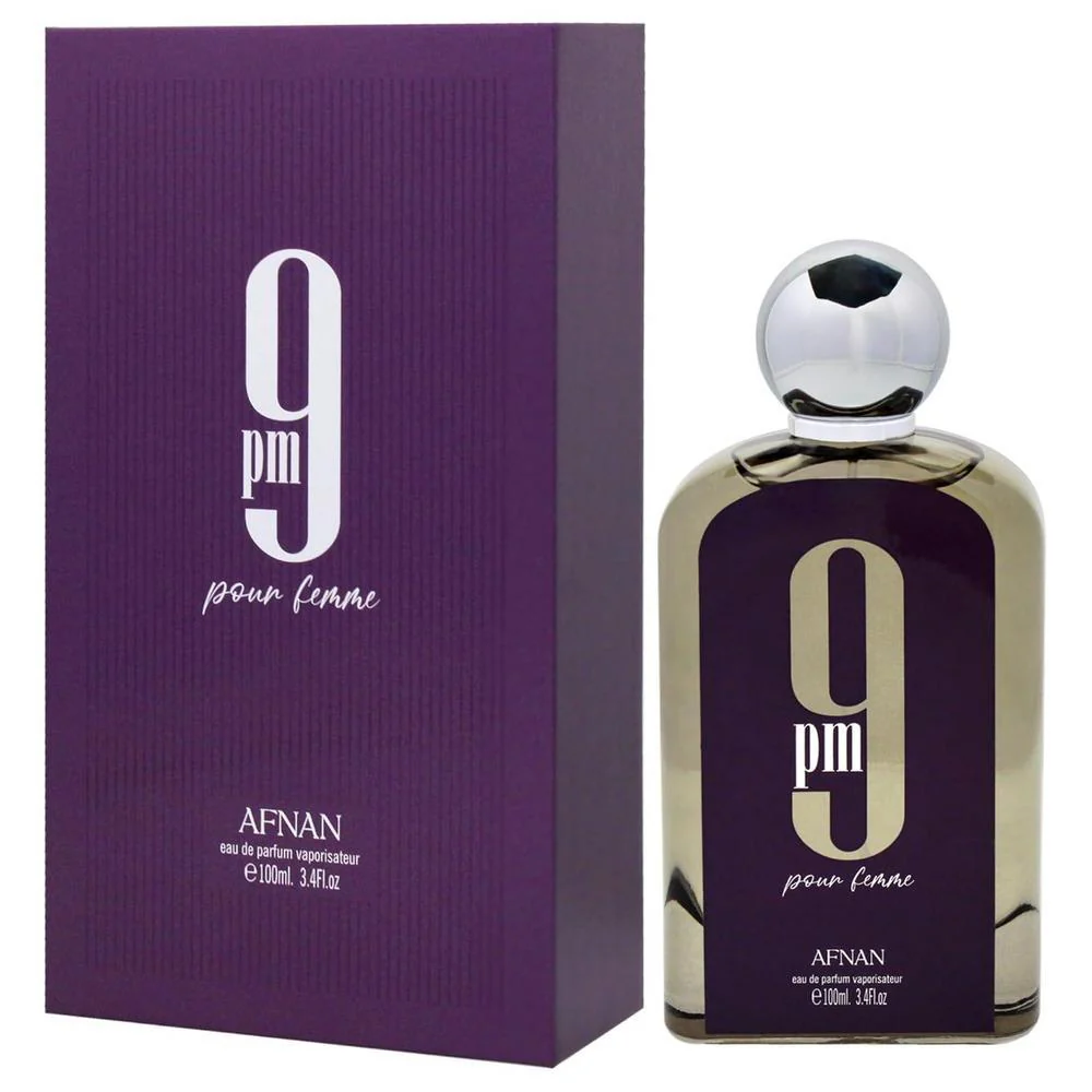 9 PM Pour Femme, Afnan, Eau de Parfum, Unisex, 100ml