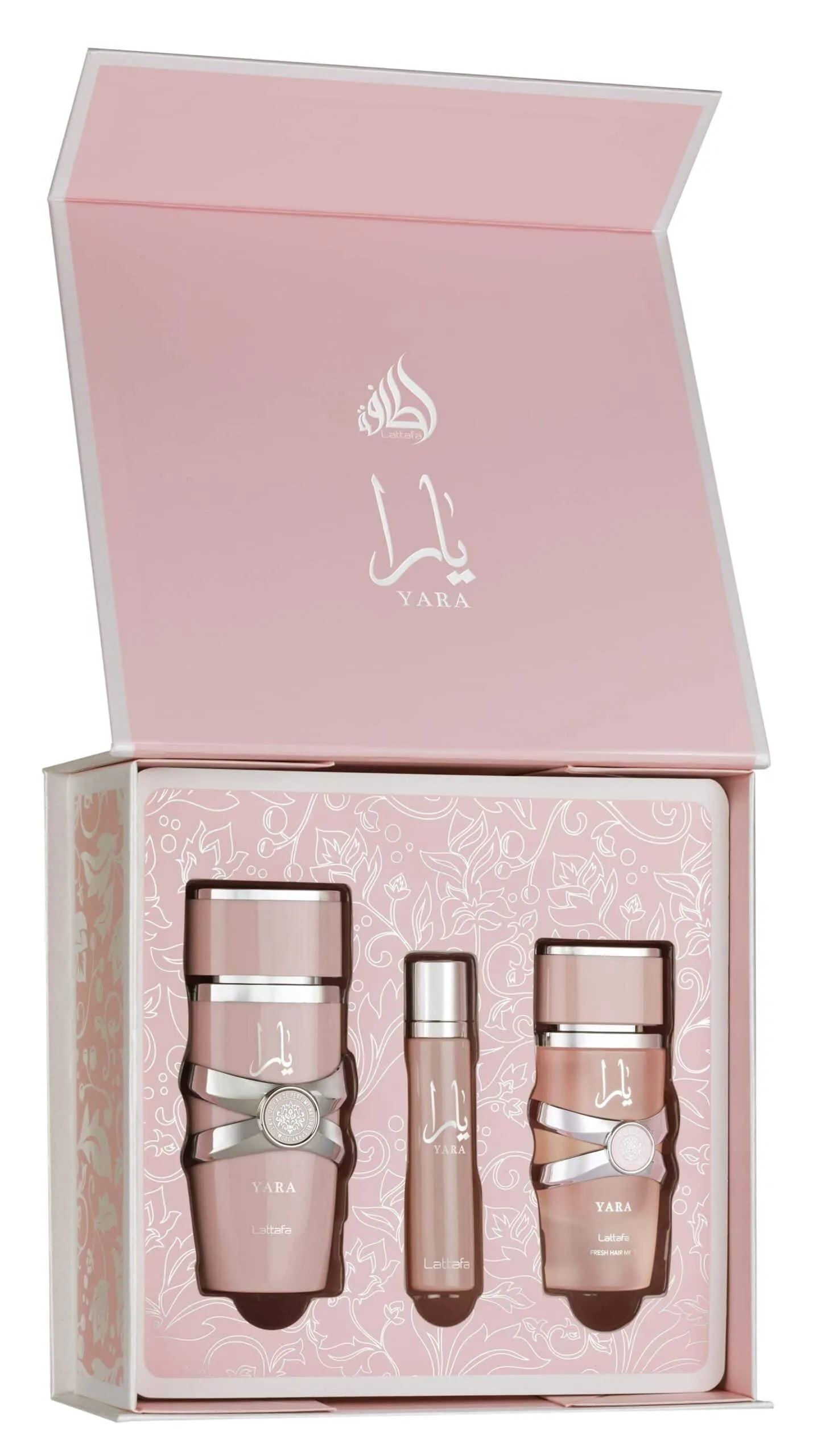 Set Yara Rosa de Regalo 100ml, 12ml, Bruma para el Canello, Lattafa, Women