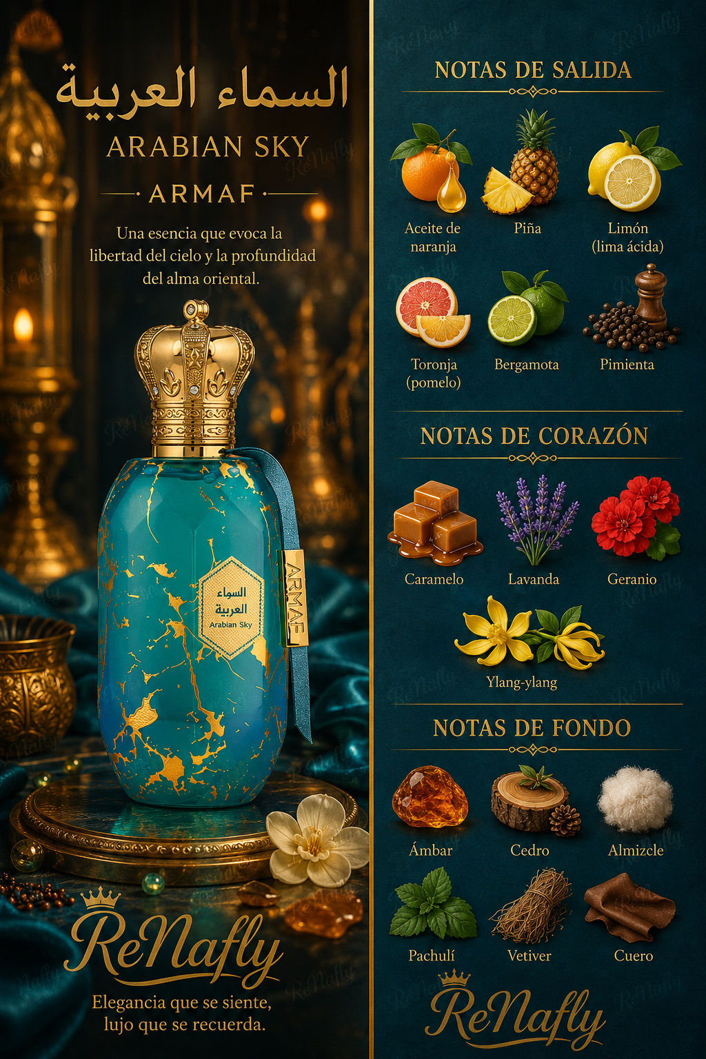 Eter Arabian Sky, Armaf, Eau de Parfum, Unisex, 100ml