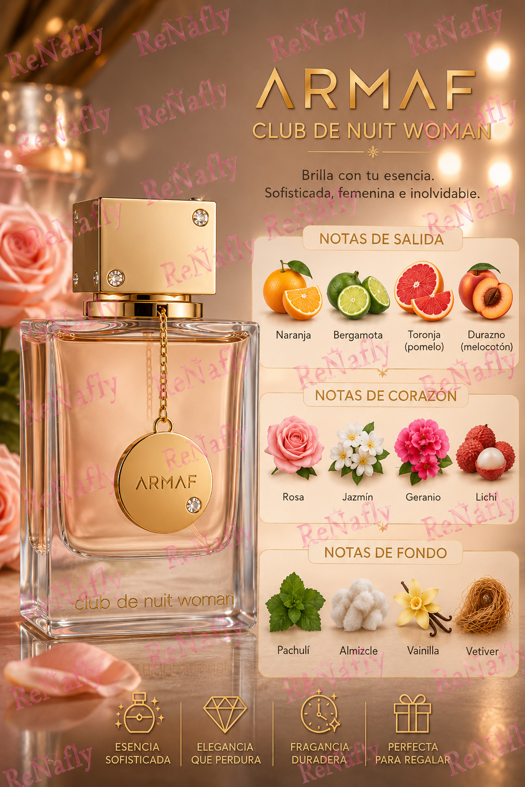 Club de Nuit Woman, Armaf, Eau de Parfum, Mujer, 105ml