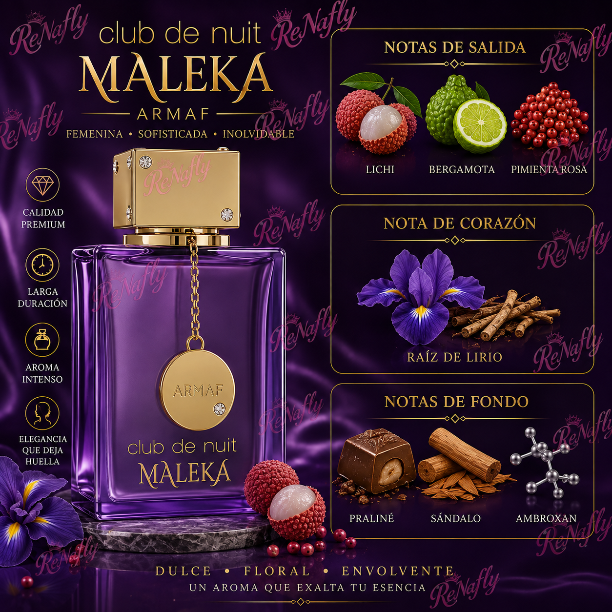 Club de Nuit Maleka, Armaf, Eau de Parfum, Mujer, 105ml