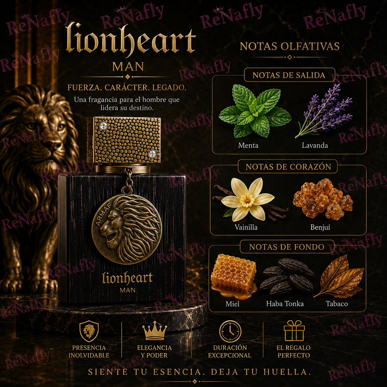 Club de Nuit LionHeart Man, Armaf, Eau de Parfum, Hombre, 105ml