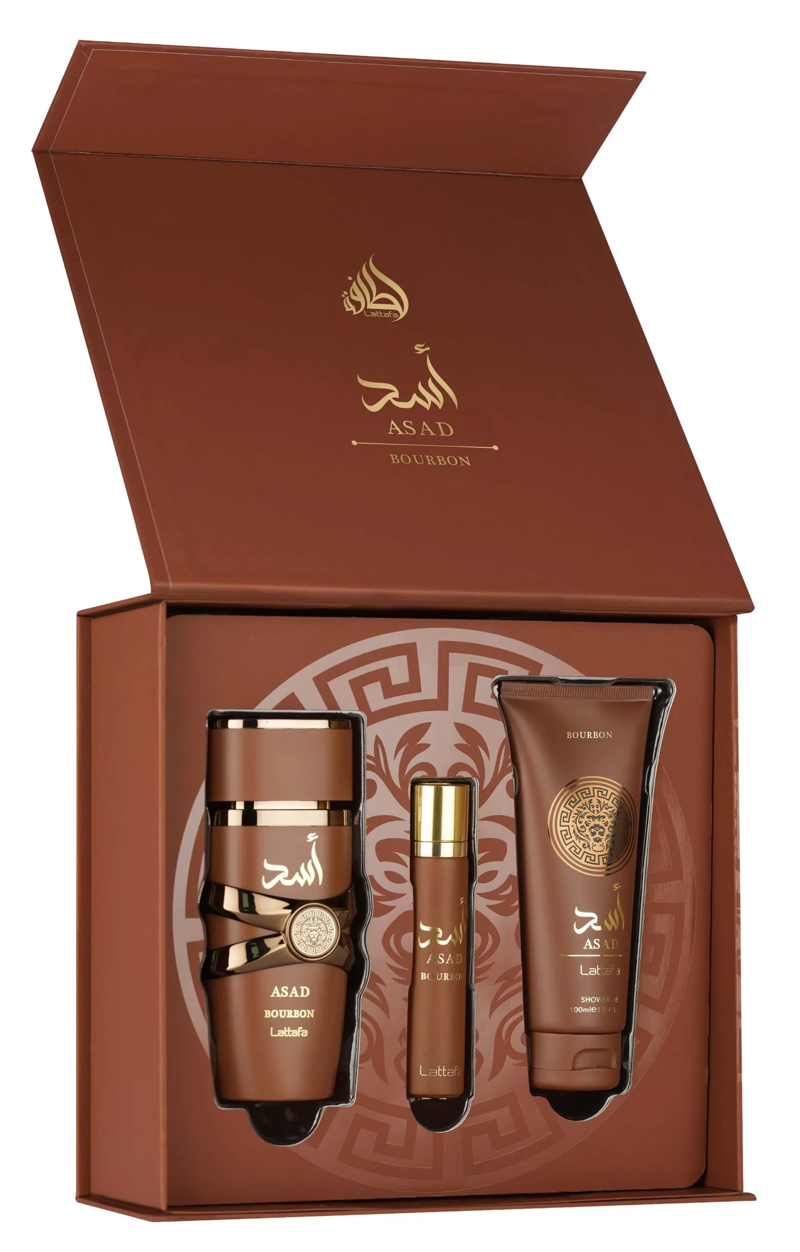 Set Asad Bourbon de Regalo 100ml, 12ml,Gel de ducha, Men