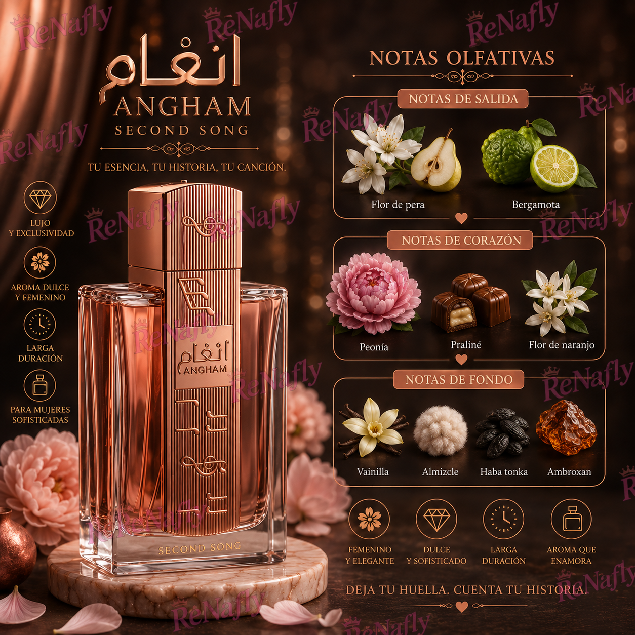 Angham Second Song, Lattafa, Eau de Parfum, Mujer, 100ml