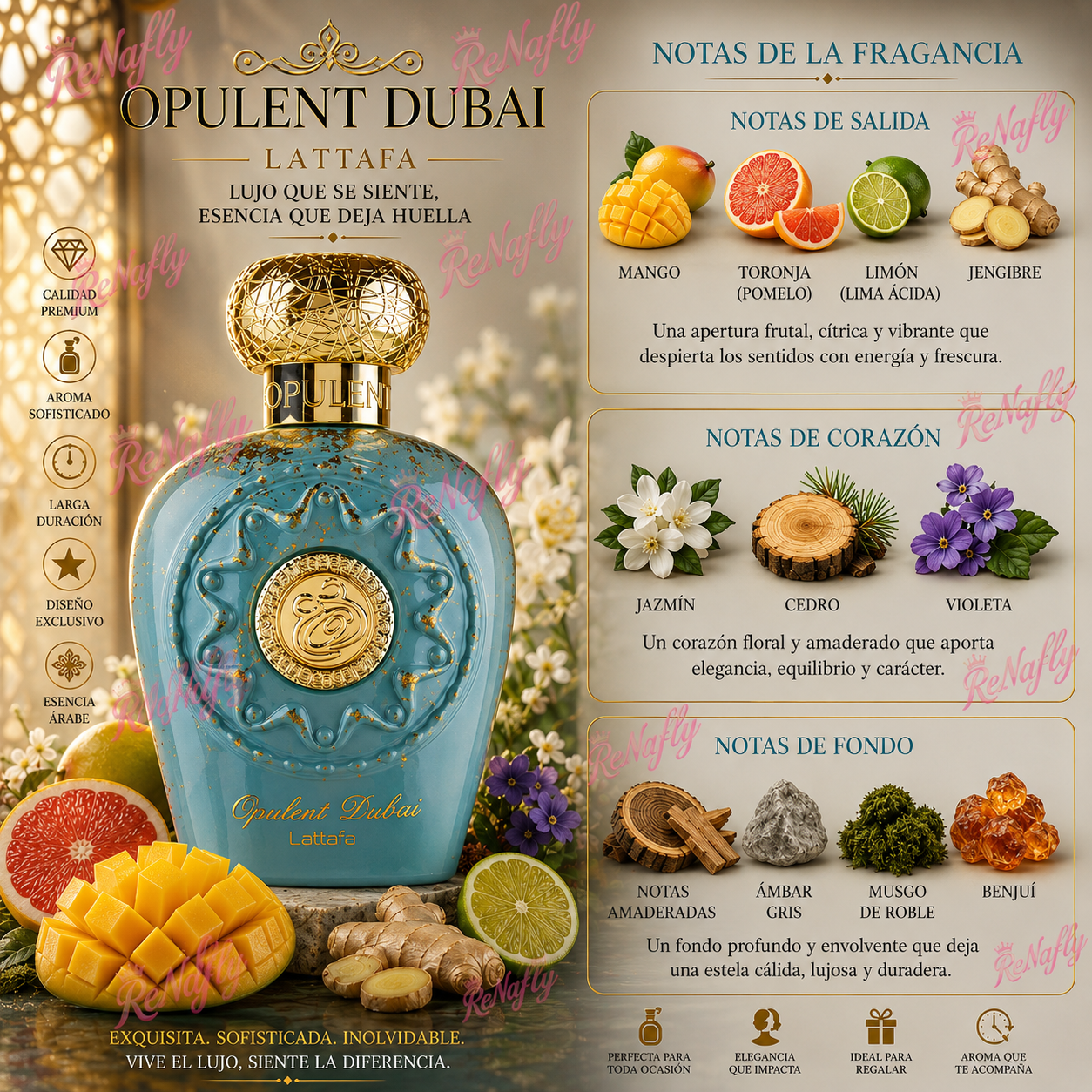 Opulent Dubai, Lattafa,Eau de Parfum, Unisex, 100ml