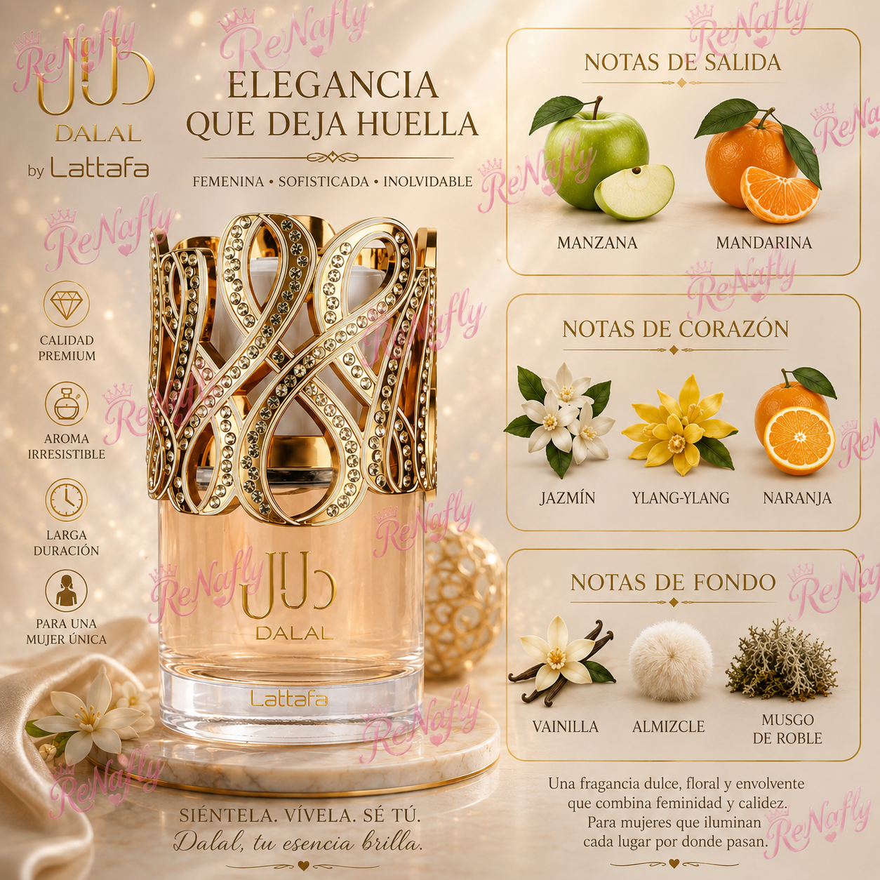 Dalal, Lattafa, Eau de Parfum, Mujer, 100ml