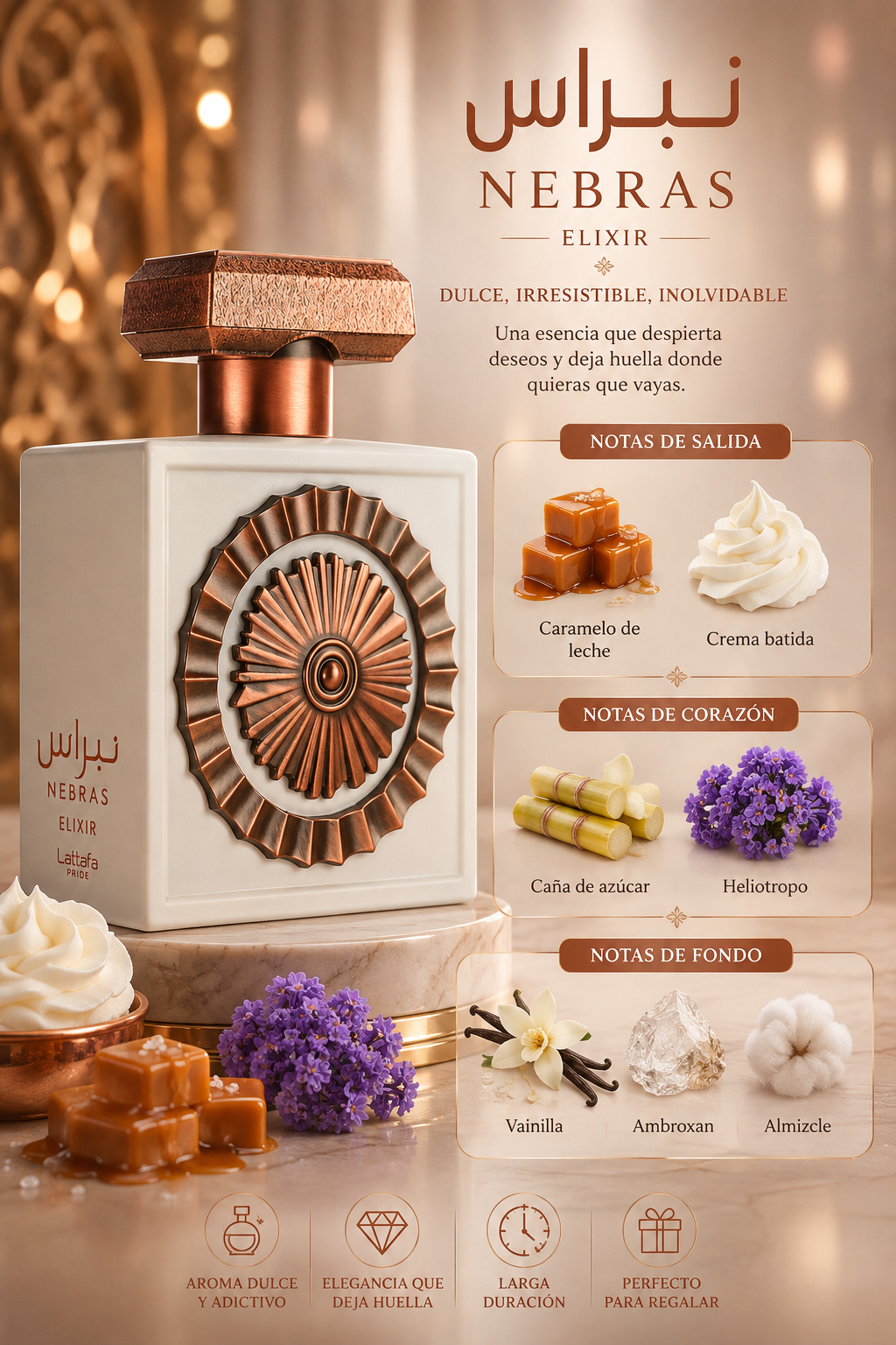 Nebras Elixir, Lattafa, Eau de Parfum, Unisex, 100ml