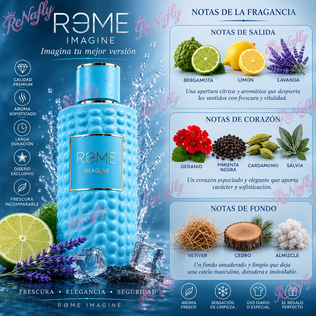 Rome Imagine, Bharara, Eau de Parfum, Hombre, 100ml