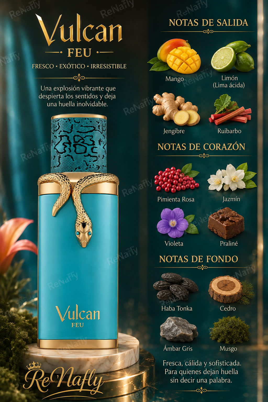 Vulcan Feu, French Avenue, Eau de Parfum, Unisex, 100ml