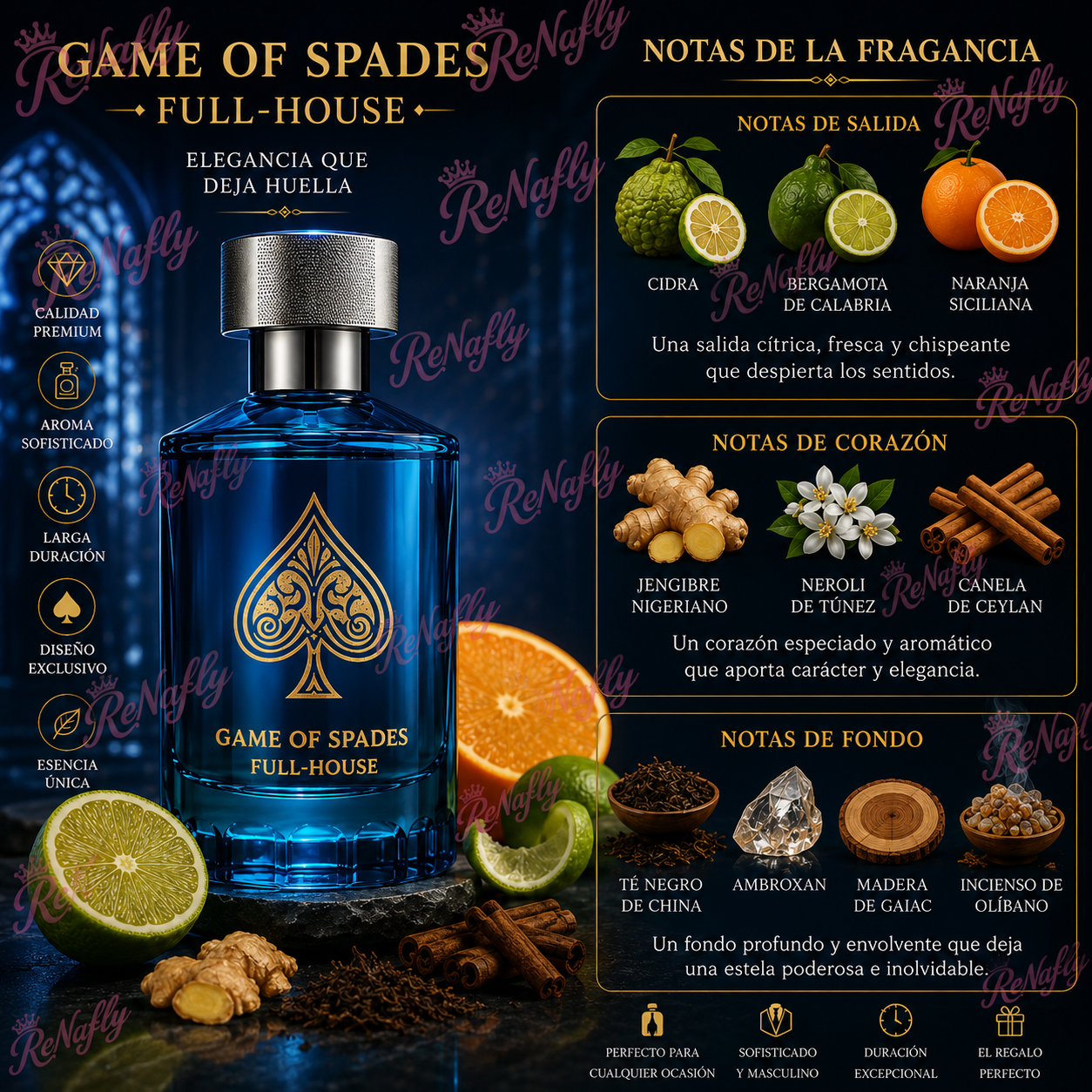 Game Of Spades Full House, Jo Milano Paris, Eau de Parfum, Unisex, 100ml