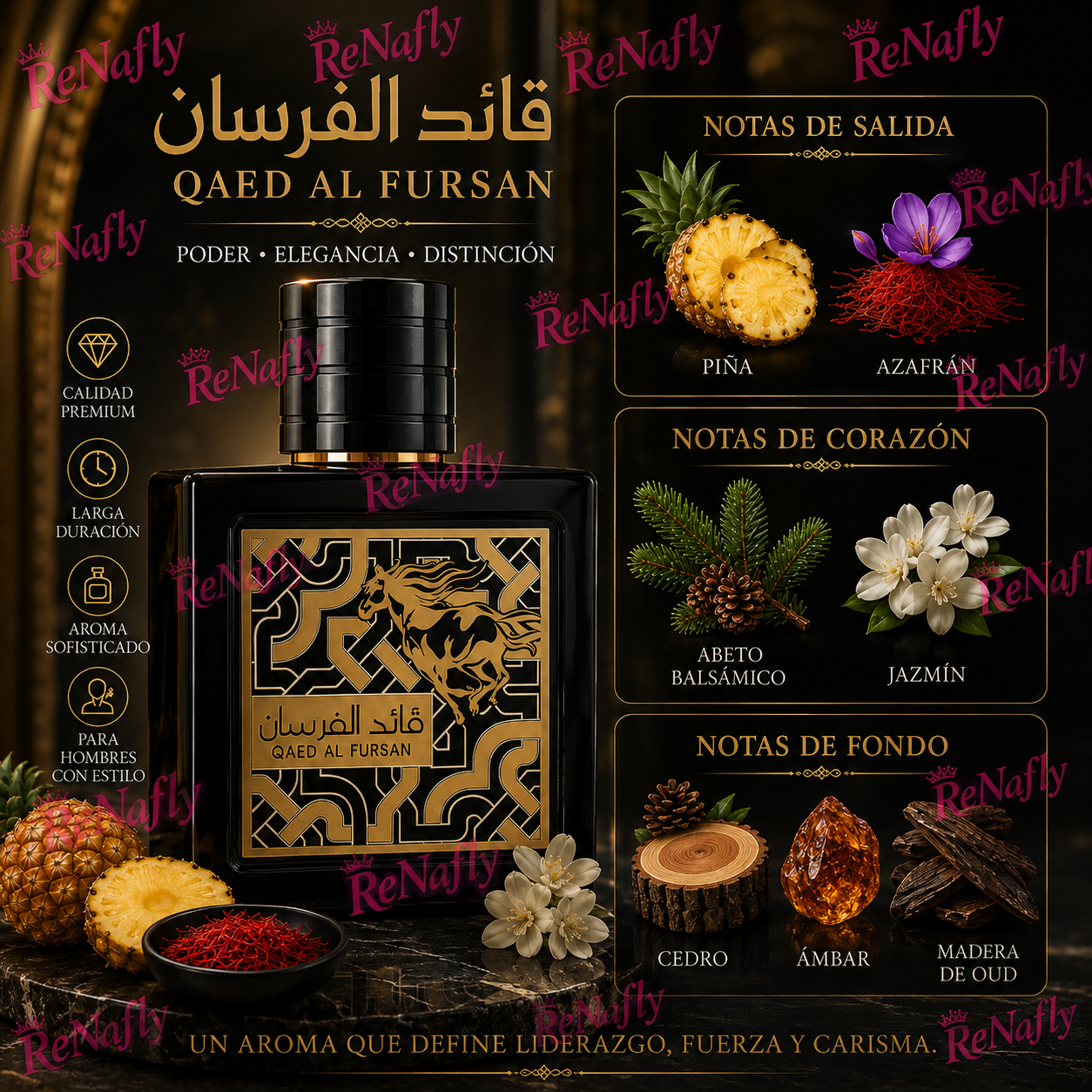 Qaed AI Fursan, Lattafa, Eau de Parfum, Unisex, 100ml