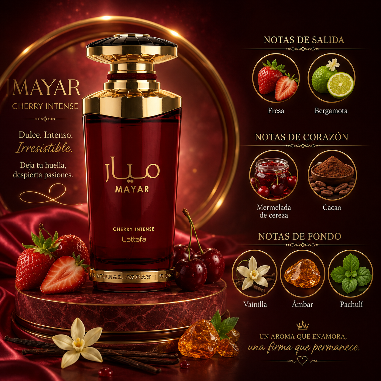 Mayar Cherry Intense, Lattafa, Eau de Parfum, Unisex, 100ml