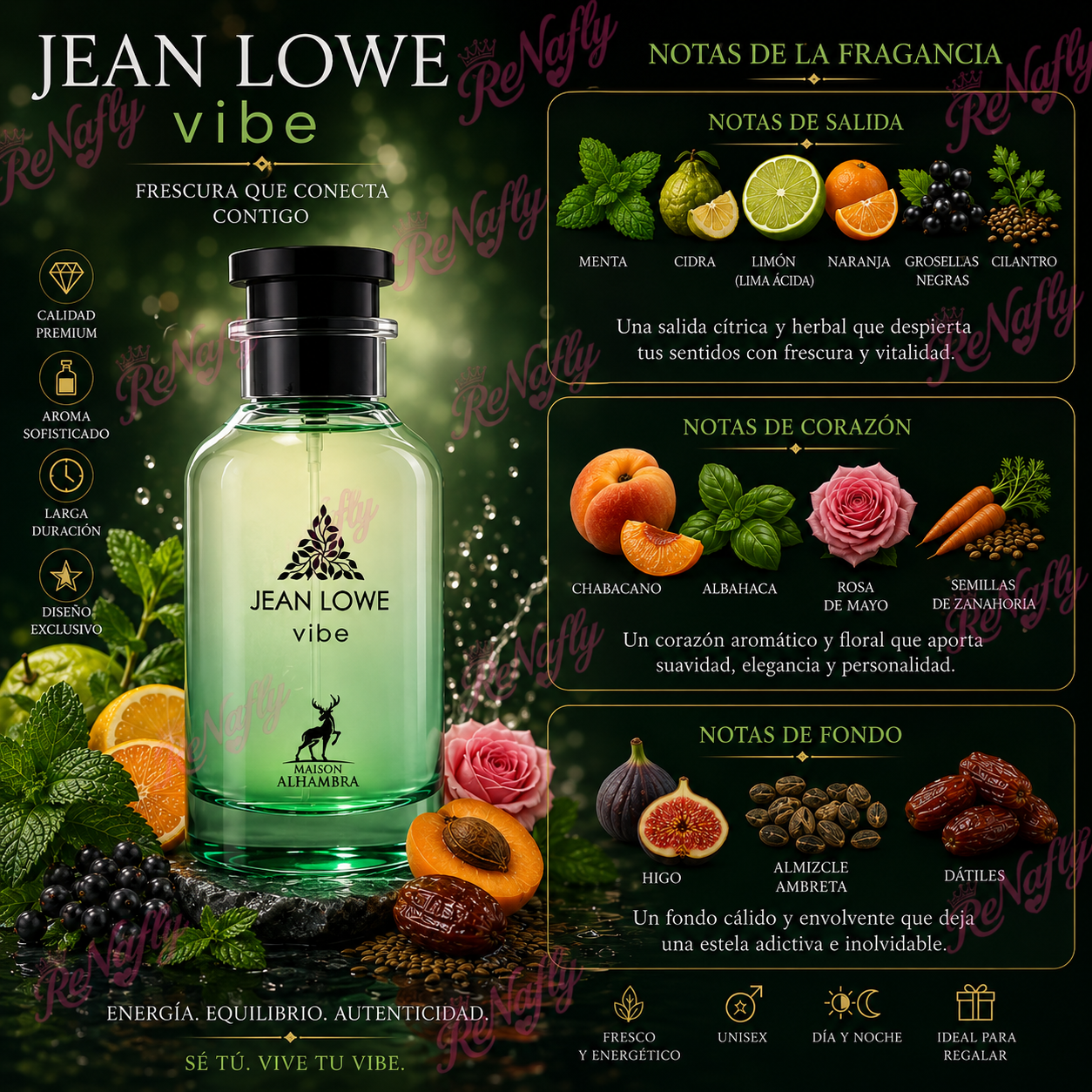 Jean Lowe Vibe, Maison Alhambra, Eau de Parfum, Unisex, 100ml
