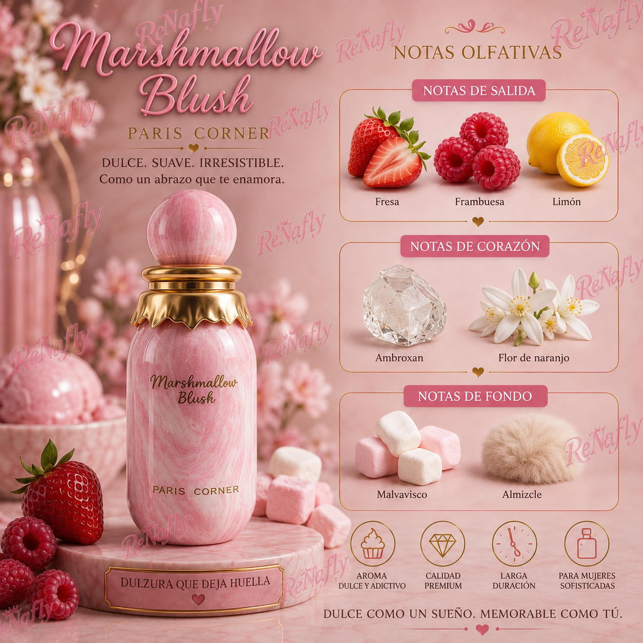 Marshmallow Blush, Paris Corner, Edp, Mujer, 100ml