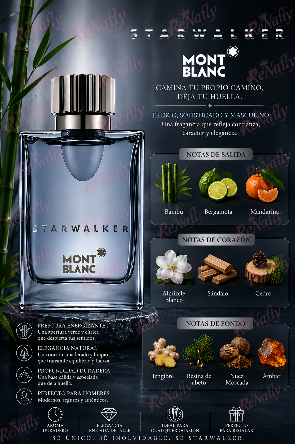Starwalker, Mont Blanc, Eau de Toilette, Hombre, 75ml